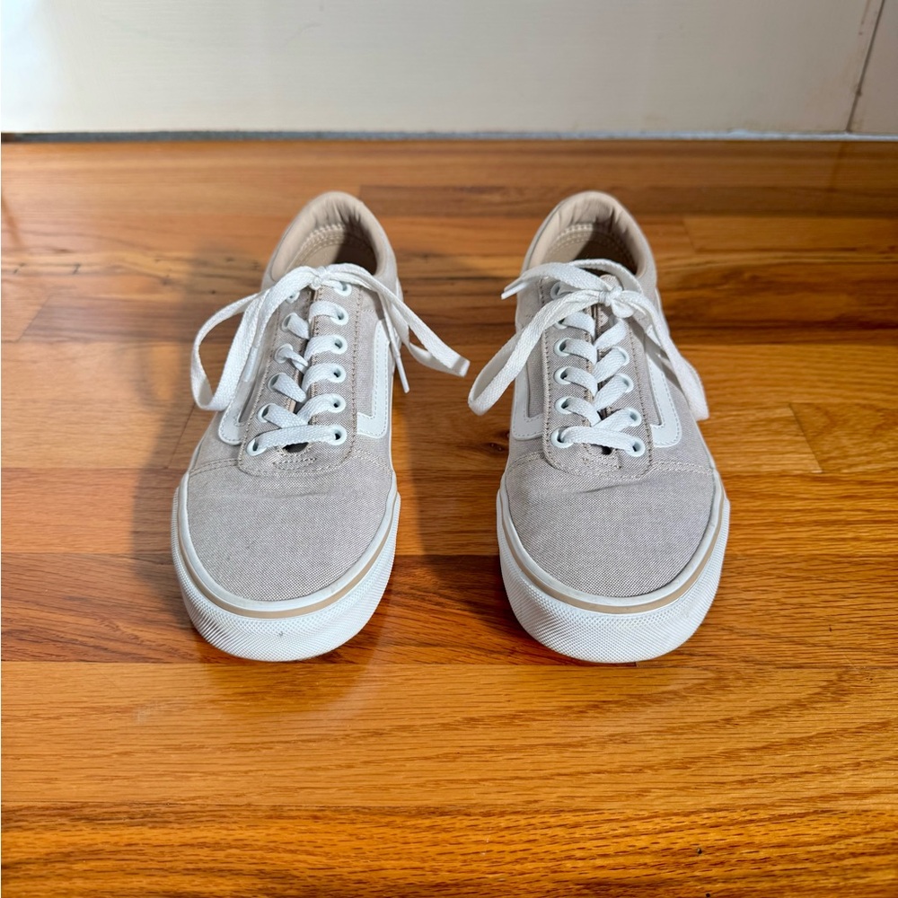 Vans Gray and White Athletic Shoes